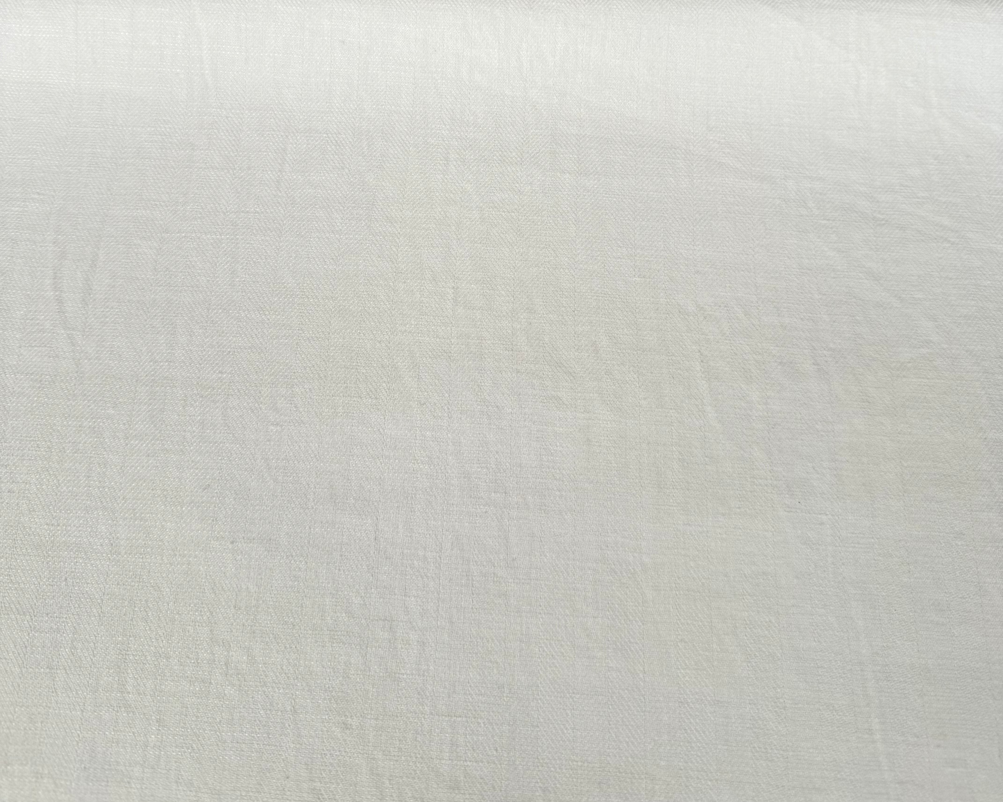 Linen Cotton Herringbone Off White