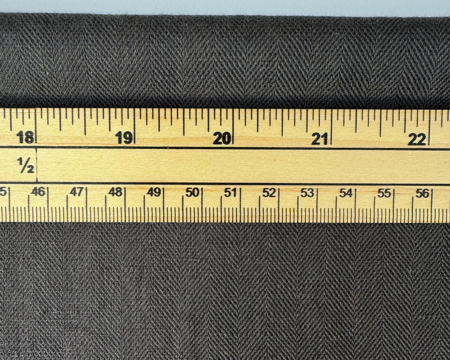 Linen Cotton Herringbone Charcoal