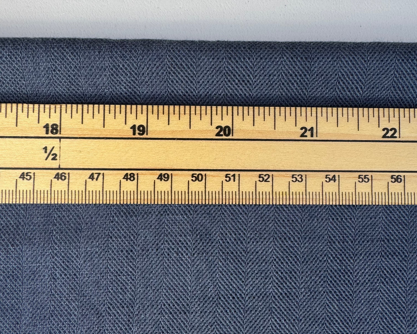 Linen Cotton Herringbone Indigo