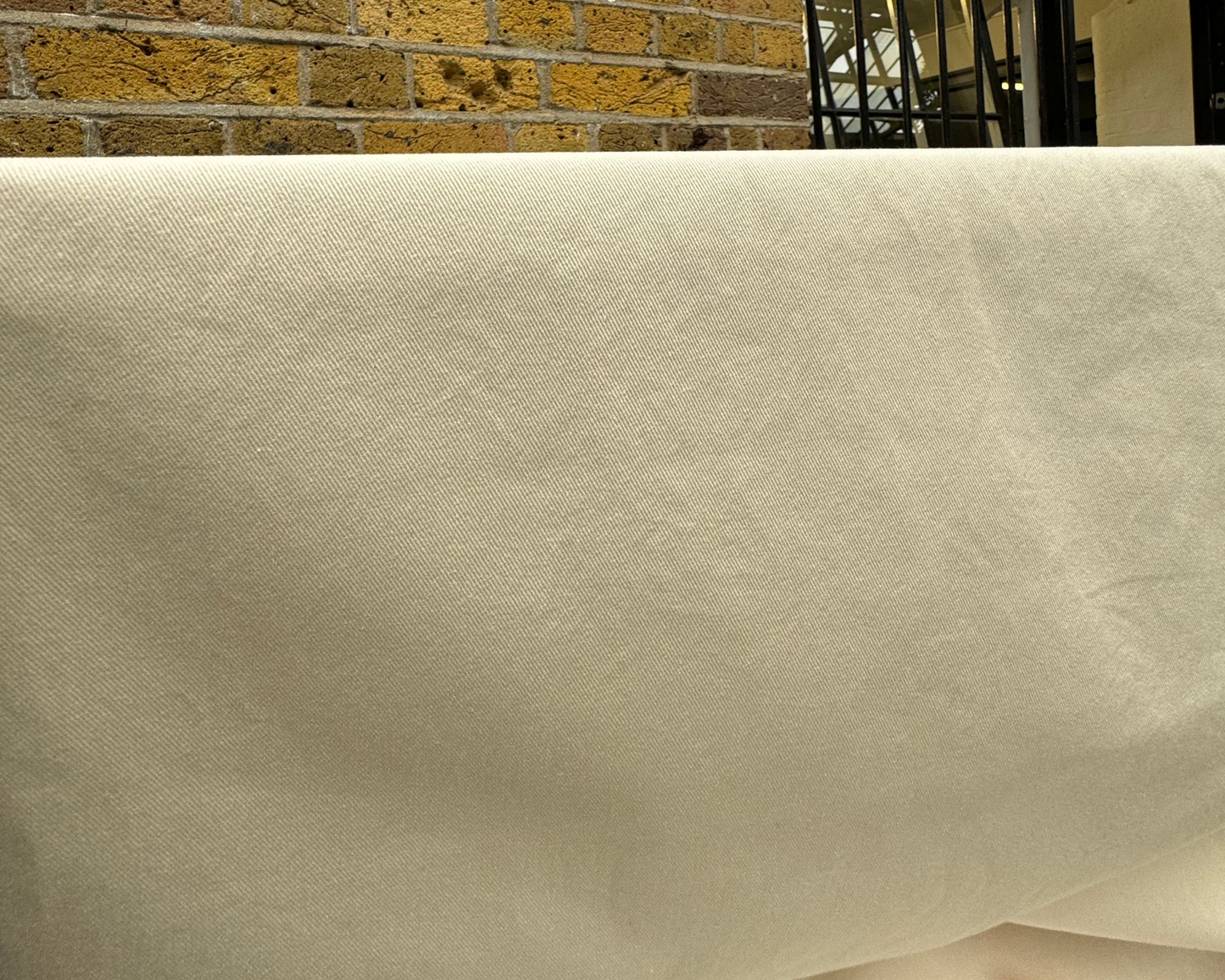 Heavy Cotton Twill Fabric 10' Off White