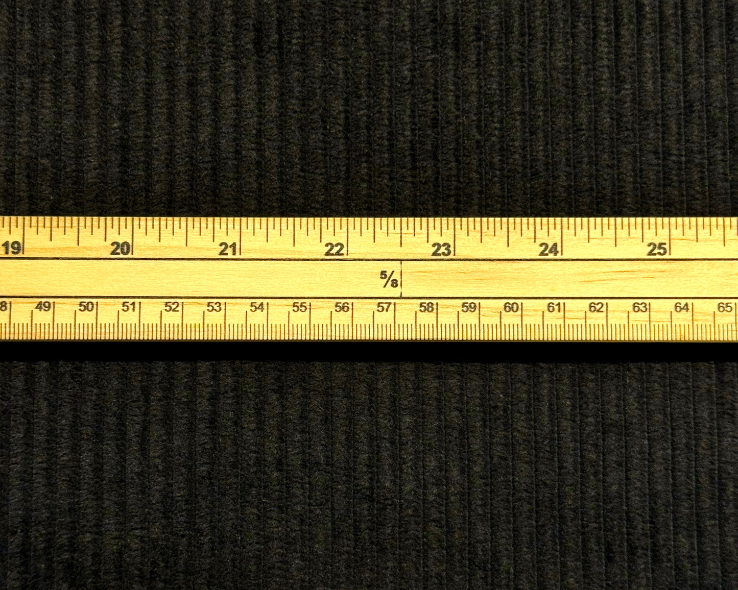 Cotton Corduroy Fabric 5Wale Black
