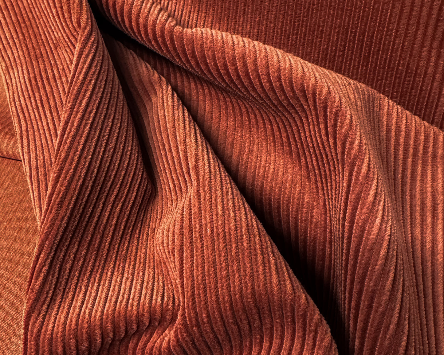 Cotton Corduroy Fabric 5Wale Terracotta
