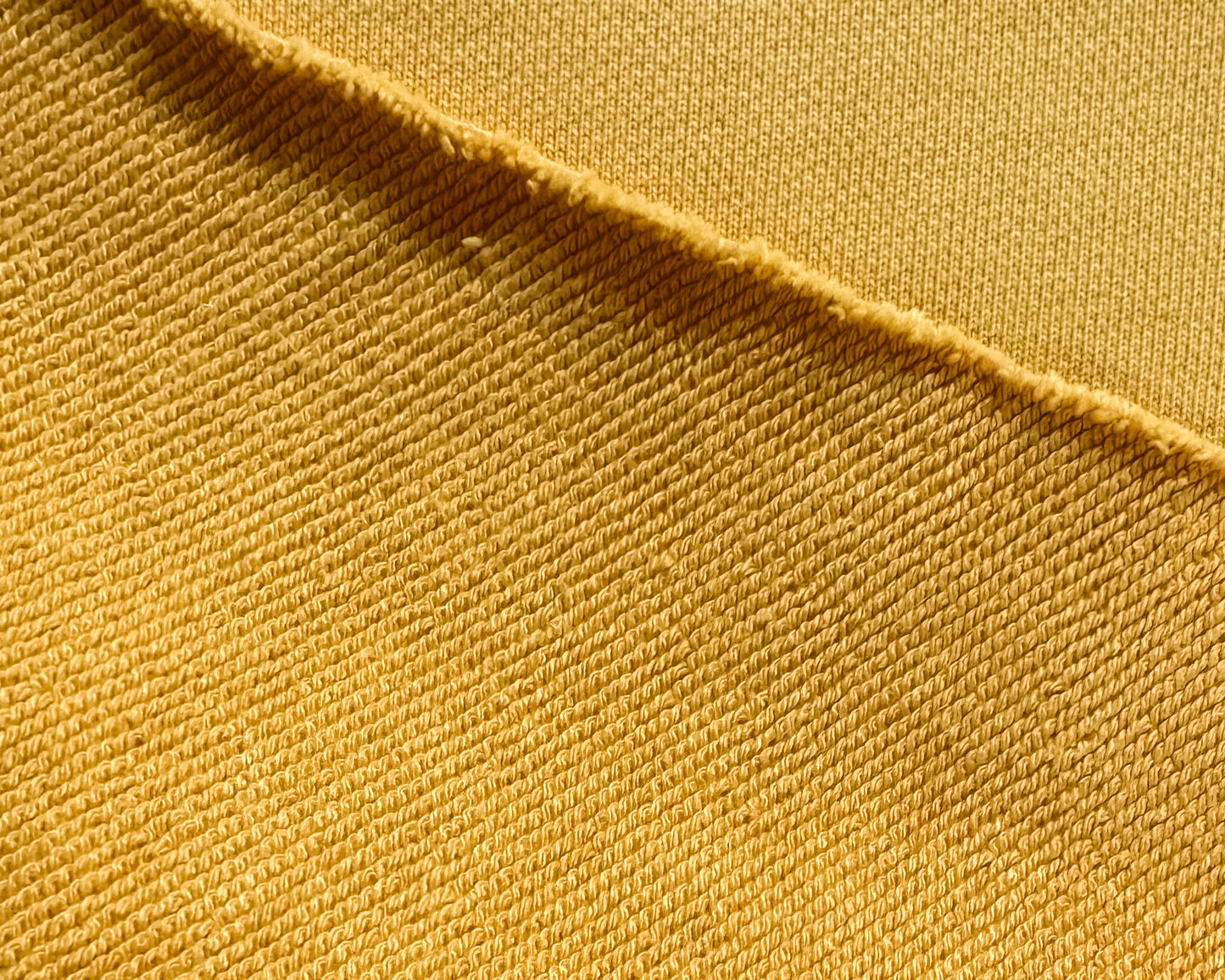 Heavy Cotton Sweat Fabric Loopback 652 GSM Yellow #Sweatshirt #French terry
