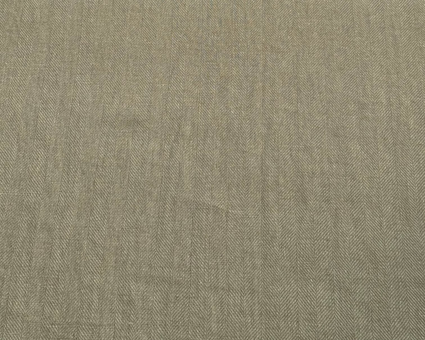 Linen Cotton Herringbone Khaki