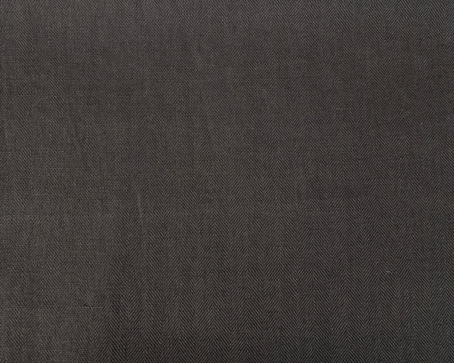 Linen Cotton Herringbone Charcoal