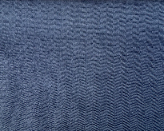 Linen Cotton Herringbone Indigo