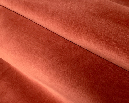 Stretch Cotton Velvet Terracotta