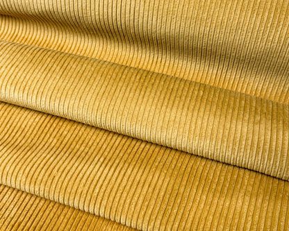 Cotton Corduroy Fabric 5Wale Mustard